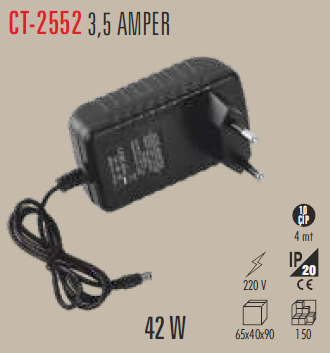 CT-2552 Adaptör 12v 3,5a