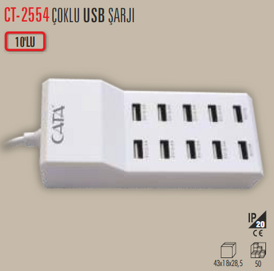 CT-2554 Çoklu USB Şarj