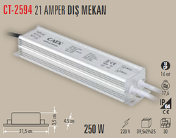 CT-2594 Dış Mekan Trafo 12v 21a - Thumbnail