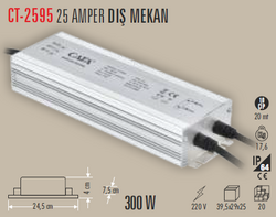 CT-2595 Dış Mekan Trafo 12v 25a - Thumbnail