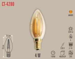 CT-40280 Led Ampul 4w - Thumbnail