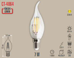 CT-4064 Led Ampul 7w - Thumbnail