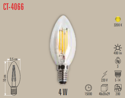 CT-4066 Led Ampul 4w