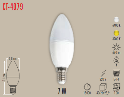 CT-4079 Led Ampul 7w