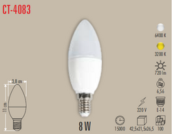 CT-4083 Led Ampul 8w - Thumbnail