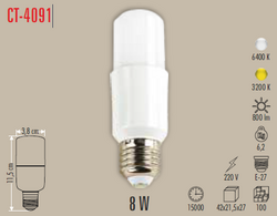 CT-4091 Led Ampul 8w - Thumbnail