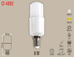 CT-4092 Led Ampul 8w - Thumbnail