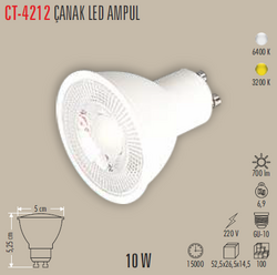 CATA - CT-4212 Çanak Led Ampul 10w (1)