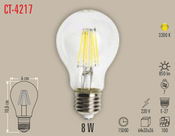 CT-4217 Led Ampul 8w - Thumbnail