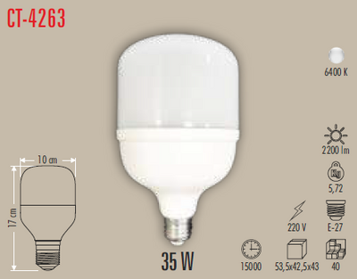 CT-4263 Torch Led Ampul 35w