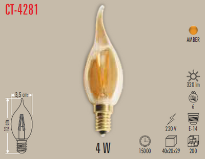 CT-4281 Led Ampul 4w