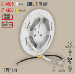 CATA - CT-4535 Gold İç Mekan Şerit Led 5 Metre (1)