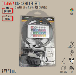 CATA - CT-4557 RGB İç Mekan Şerit Led Set 12v 5 Metre (1)