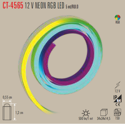 CT-4565 Dış Mekan Neon Led RGB 12v