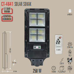CT-4641 Solar Sokak Armatür 250w - Thumbnail