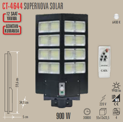 CT-4644 Solar Led Projektör 900w - Thumbnail