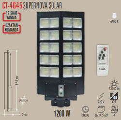 CT-4645 Solar Sokak Armatür 1200w - Thumbnail