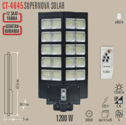 CATA - CT-4645 Solar Sokak Armatür 1200w (1)