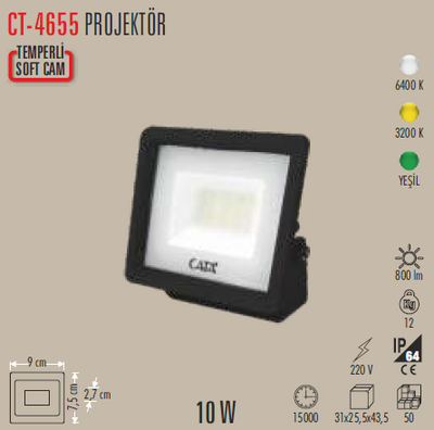 CT-4655 Led Projektör 10w