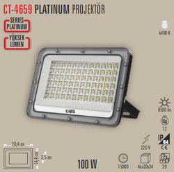 CATA - CT-4659 Platinium Led Projektör 100w (1)