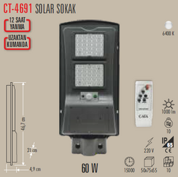 CT-4691 Solar Sokak Armatür 60w - Thumbnail