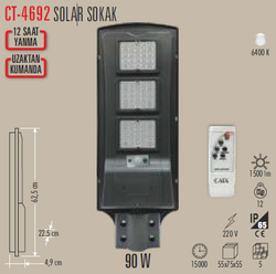 CT-4692 Solar Sokak Armatür 90w - Thumbnail