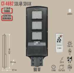 CATA - CT-4692 Solar Sokak Armatür 90w (1)