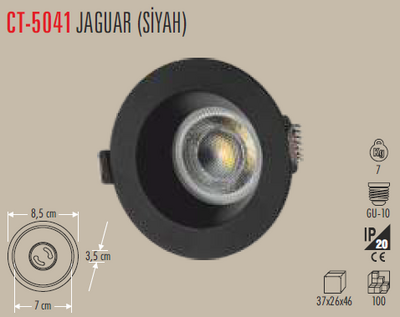 CT-5041 Jaguar Sıva Altı Armatür Boş Kasa