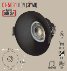 CT-5091 Lion Sıva Altı Armatür Boş Kasa - Thumbnail