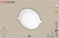 CT-5146 Slim Led Panel 9w - Thumbnail