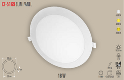 CATA - CT-5169 Slim Led Panel 18w (1)