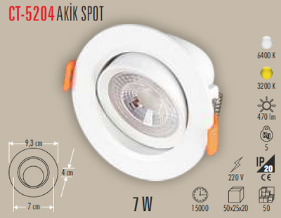 CT-5204 Akik Led Spot