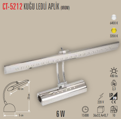 CT-5212 Kuğu Led Aplik 6w - Thumbnail