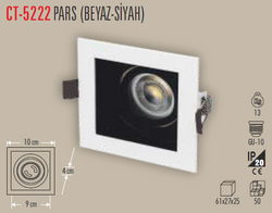 CT-5222 Pars Sıva Altı Armatür Boş Kasa - Thumbnail