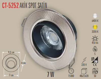 CT-5252 Akik Led Spot