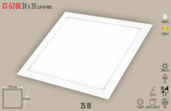 CATA - CT-5286 30X30 Clip-in Led Panel 25w (1)