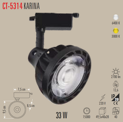 CT-5314 Karına Ray Spot 33w - Thumbnail