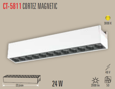 CT-5811 Cortez Magnetic Ray Armatür 24w