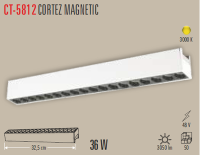CT-5812 Cortez Magnetic Ray Armatür 36w