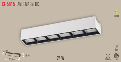 CT-5815 Dante Magnetic Ray Armatür 24w