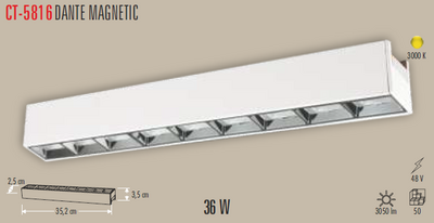 CT-5816 Dante Magnetic Ray Armatür 36w