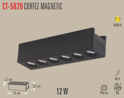 CT-5820 Cortez Magnetic Ray Armatür 12w