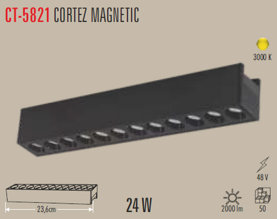 CT-5821 Cortez Magnetic Ray Armatür 24w