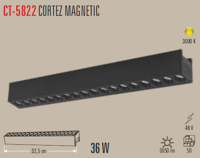 CT-5822 Cortez Magnetic Ray Armatür 36w