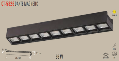 CT-5826 Dante Magnetic Ray Armatür 36w