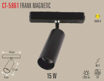 CT-5861 Frank Magnetic Ray Armatür 15w