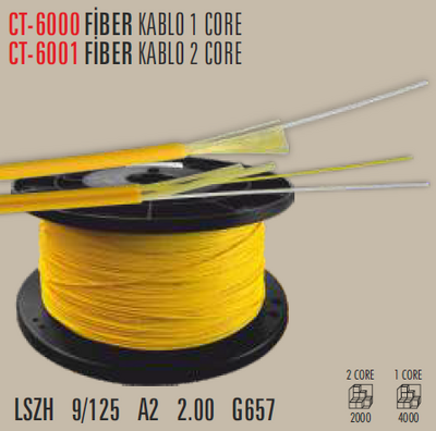 CT-6000 Fiber Optik Kablo 1 Core