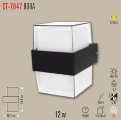 CATA - CT-7047 Bora Bahçe Duvar Aplik 12w (1)