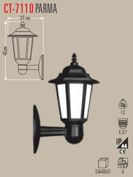 CT-7110 Parma Duvar Aplik E27 Duy - Thumbnail