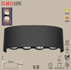 CATA - CT-8013 Kapri Led Duvar Aplik 15w (1)